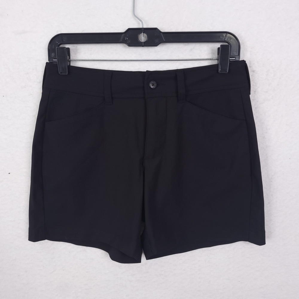 FootJoy Golf Shorts Womens Small Black Performance Stretch Activewear Athleisure